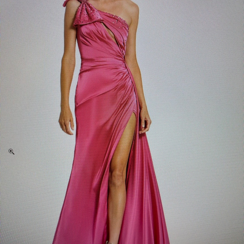 Mac Duggal Pink One-Shoulder Dress-alter to size 6